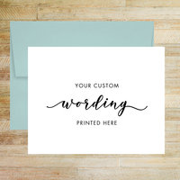 Your Personalized Wording Greeting Card