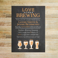 Love is Brewing Bridal Shower Invitations - Set of 10 5 x 7 Cards