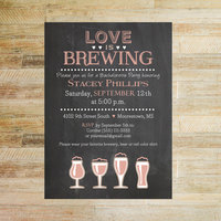 Love is Brewing Bridal Shower Invitations - Set of 10 5 x 7 Cards