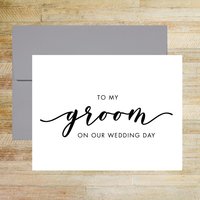 To My Groom On Our Wedding Day Card