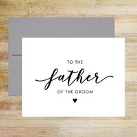 To the Father of the Groom Wedding Day Card