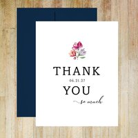 Personalized Post Wedding Thank You Stationery - Set of 10