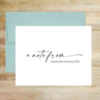 A Note From Personalized Stationery - Set of 10 Folded Cards