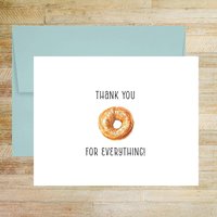 Thank You For Everything Bagel Greeting Card