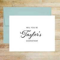 Personalized Godfather Proposal Card