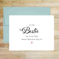 Personalized Bestie Birthday Card for Friend