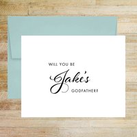 Personalized Godfather Proposal Card