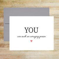 You are Such an Amazing Person - Printed A2 Folded Card with Envelope