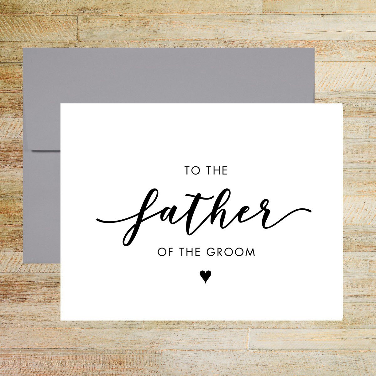 To the Father of the Groom Wedding Day Card