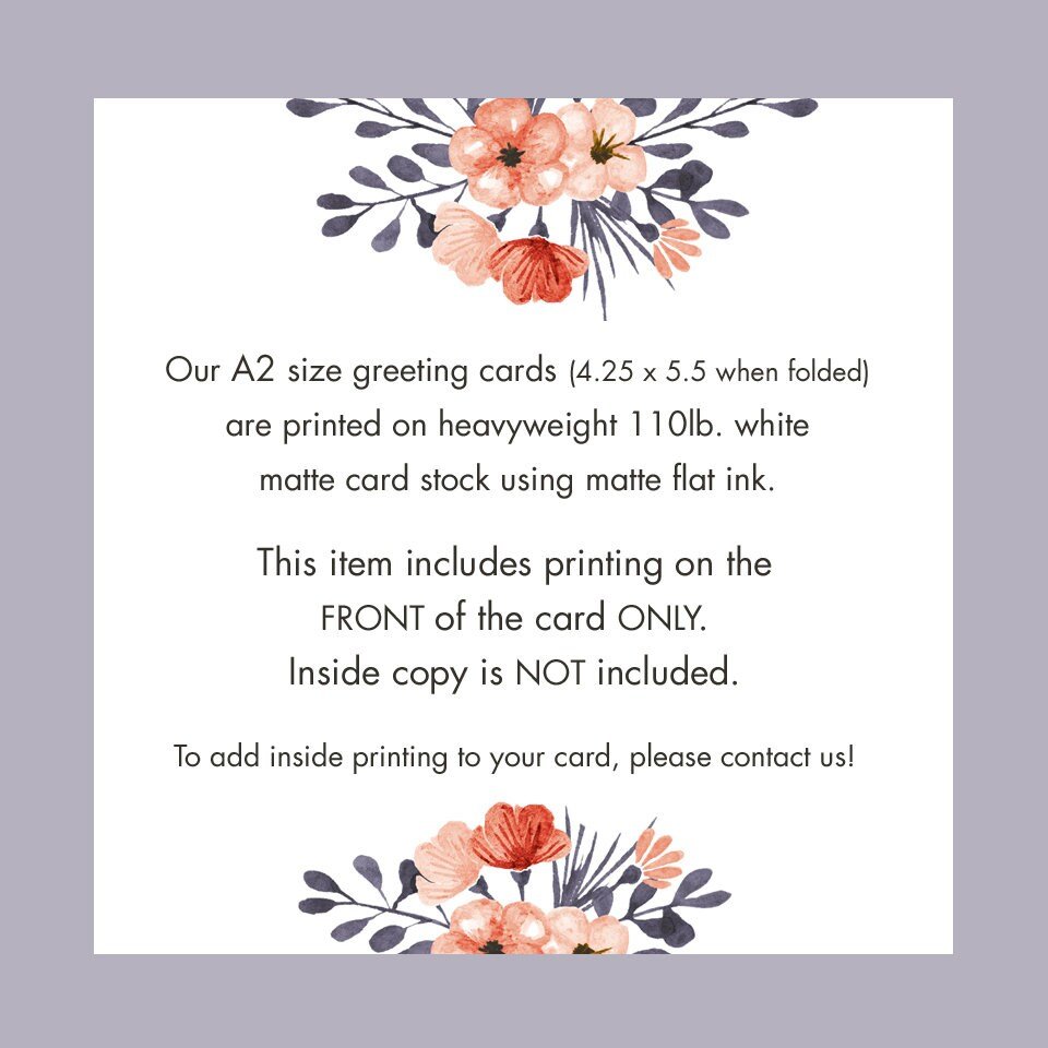 Personalized Custom Copy Greeting Card