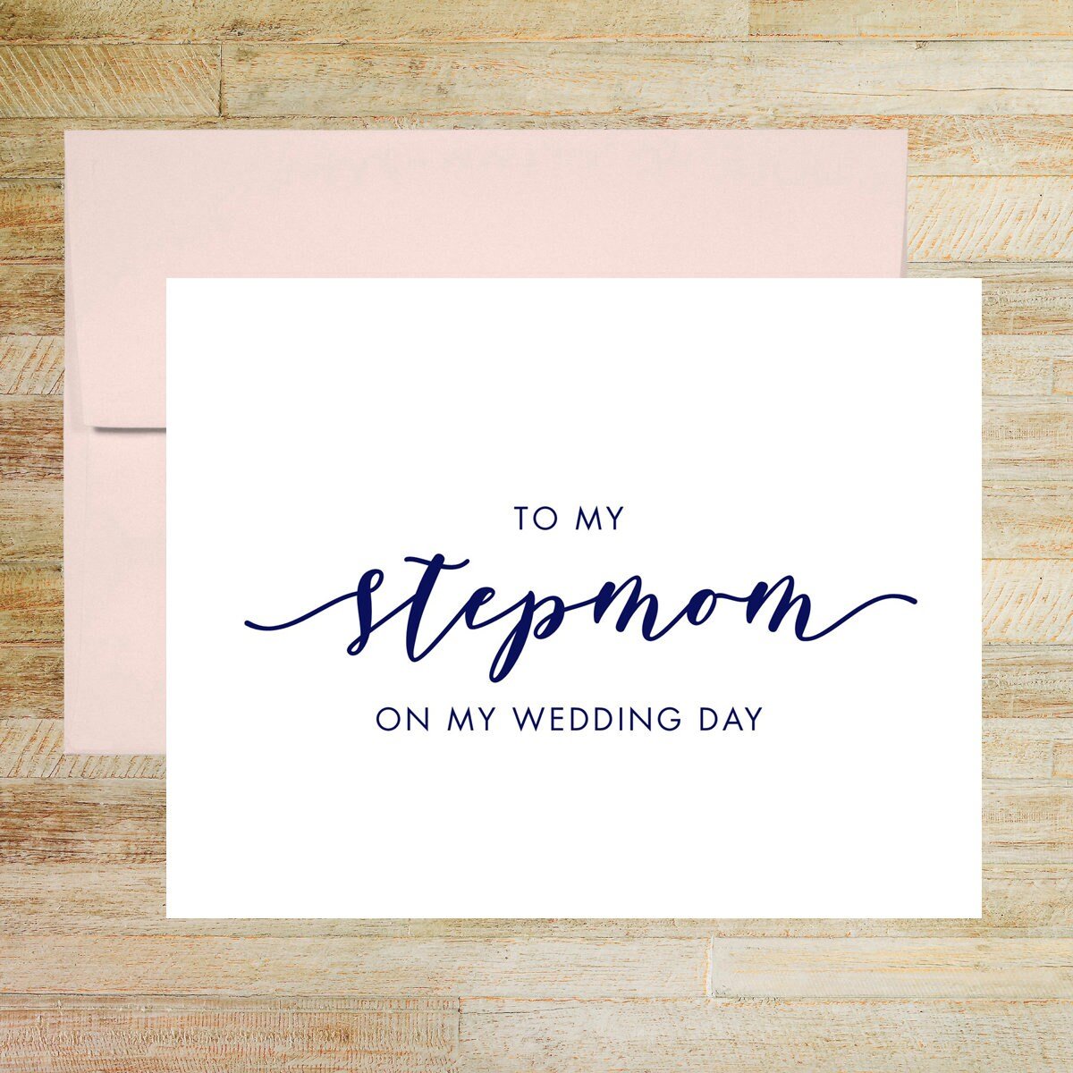 To My Stepmom On My Wedding Day Card