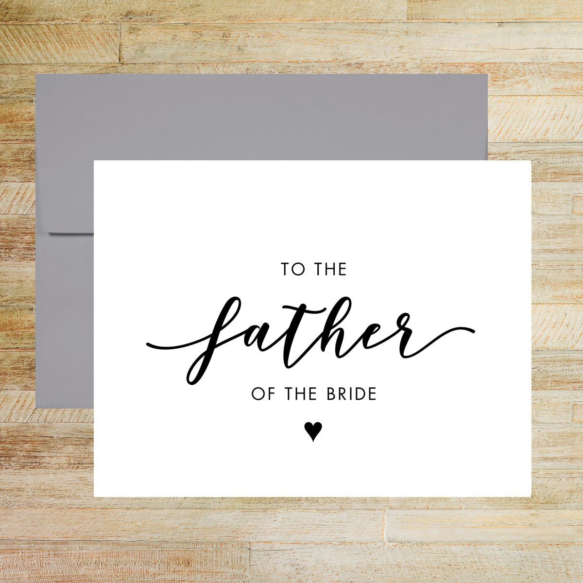 To the Father of the Bride Wedding Day Card
