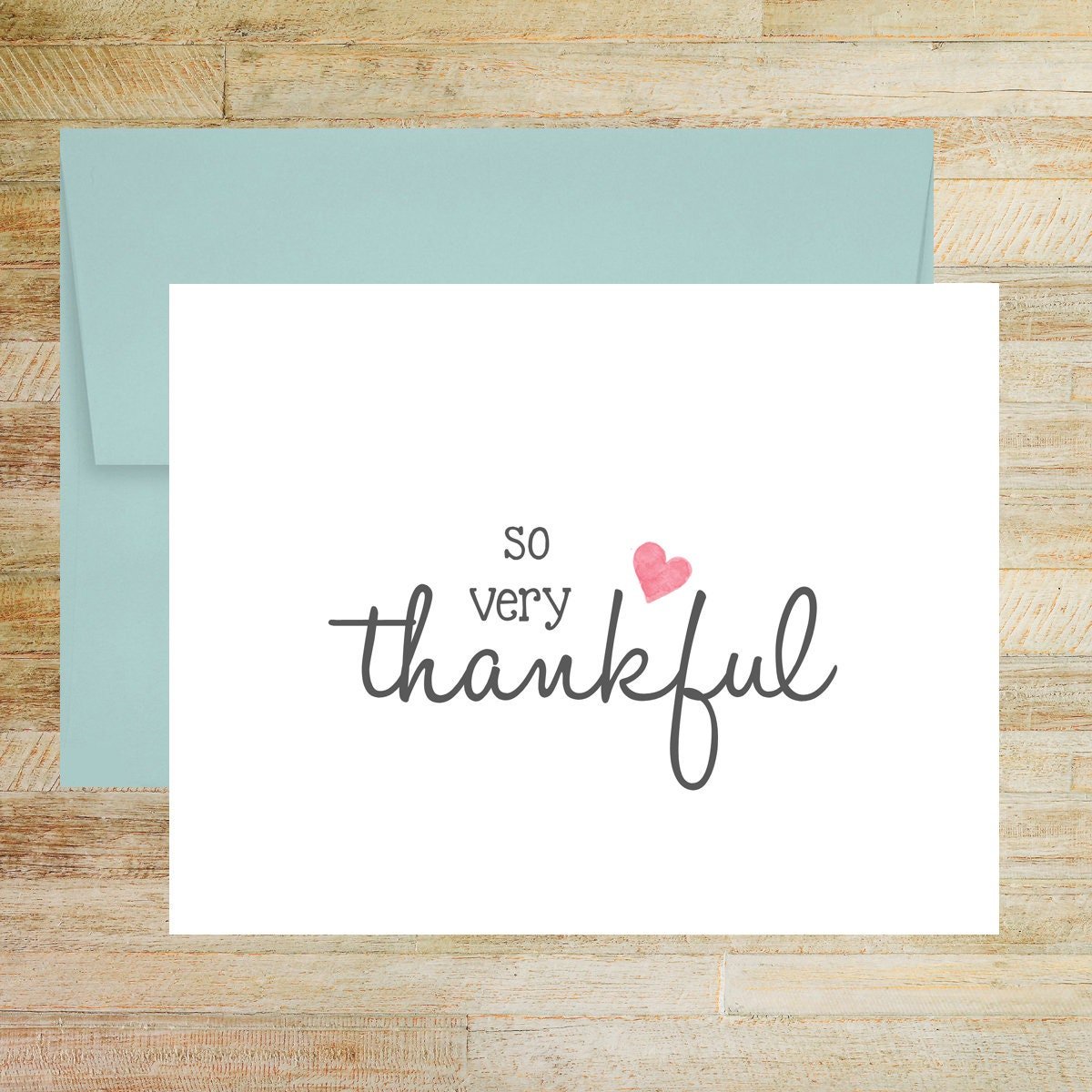 So Very Thankful Wedding Thank You Cards, Available as Set of 10, Set of 6 or Single Card