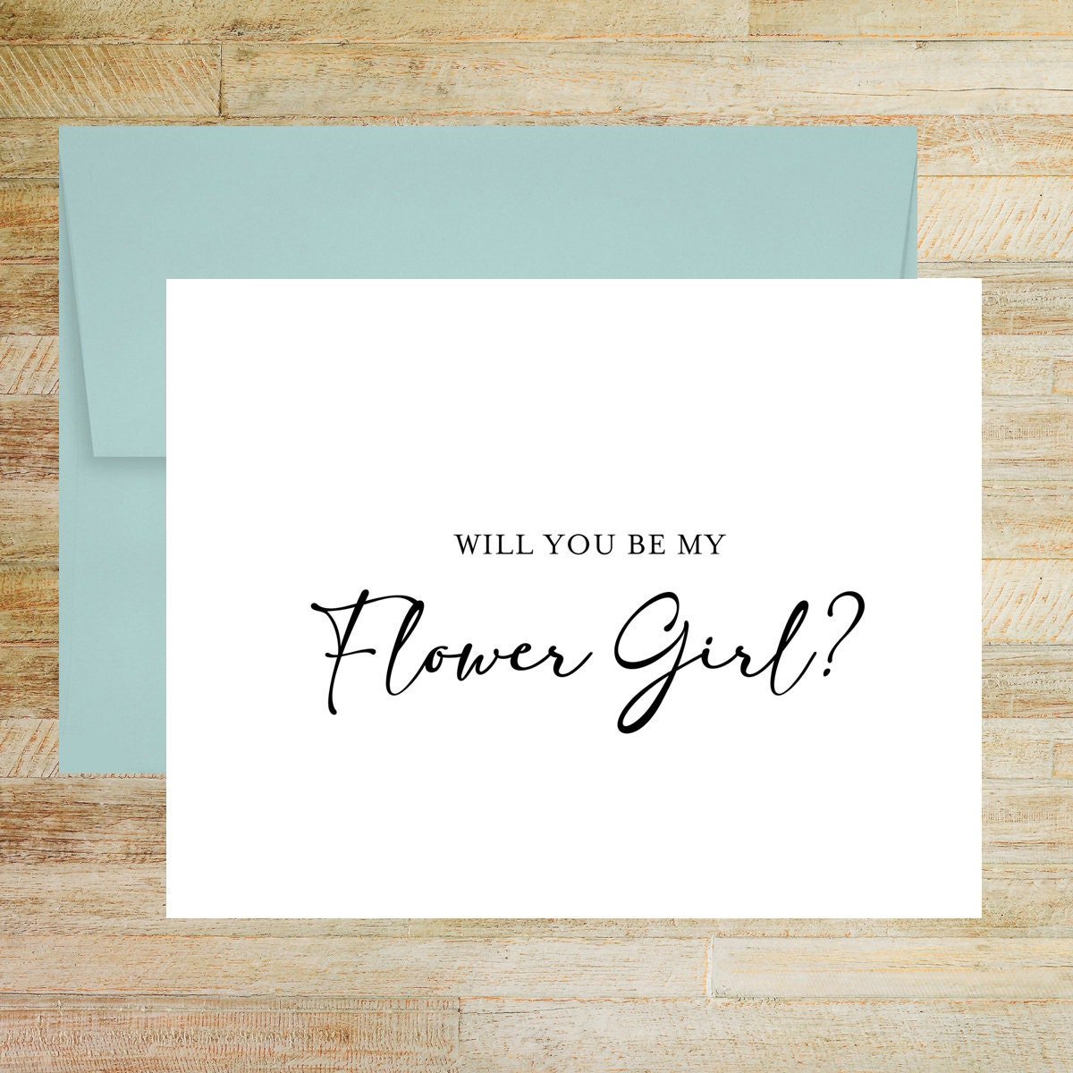 Will You Be My Flower Girl? Bridal Party Proposal Card