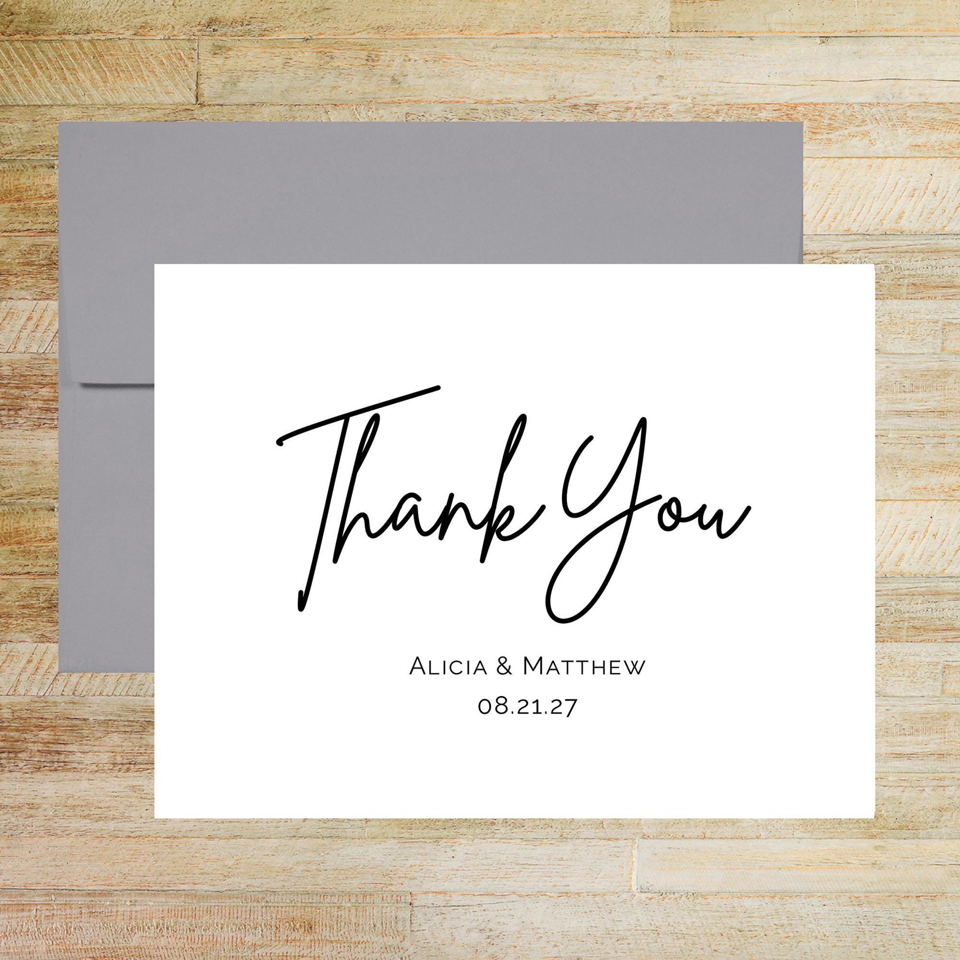 Personalized Thank You Cards - Set of 10