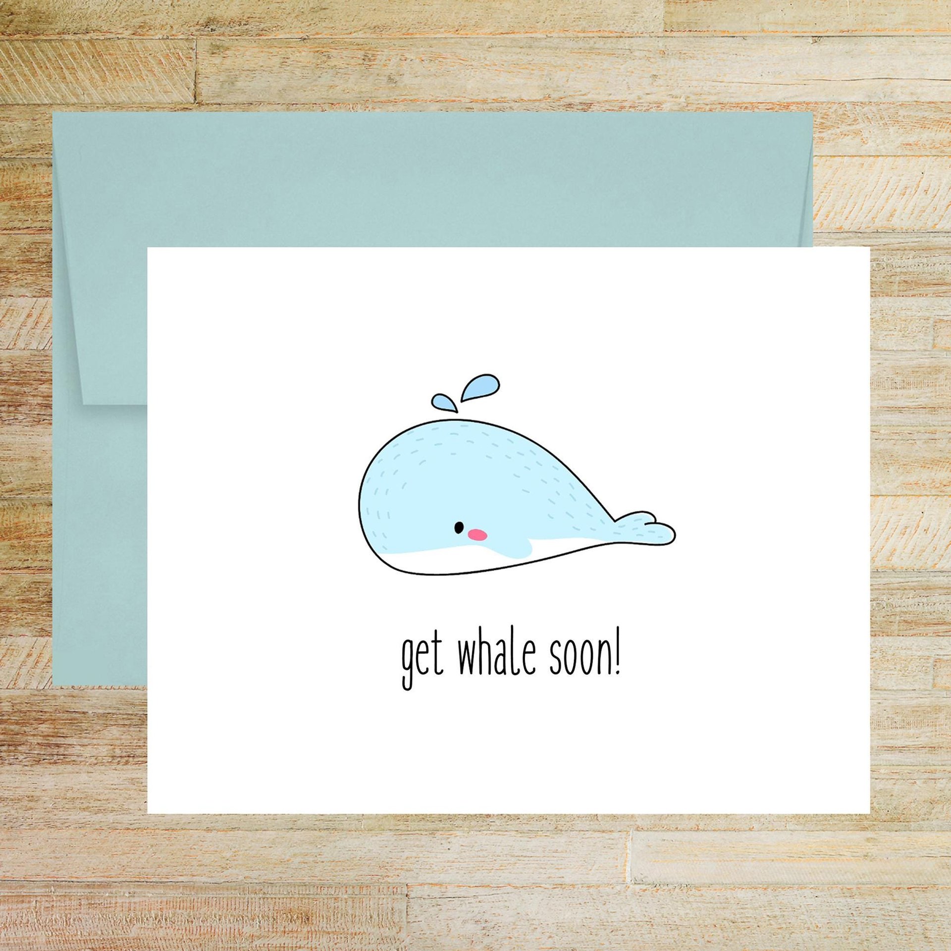 Cartoon Animal Note Cards - Set of 5