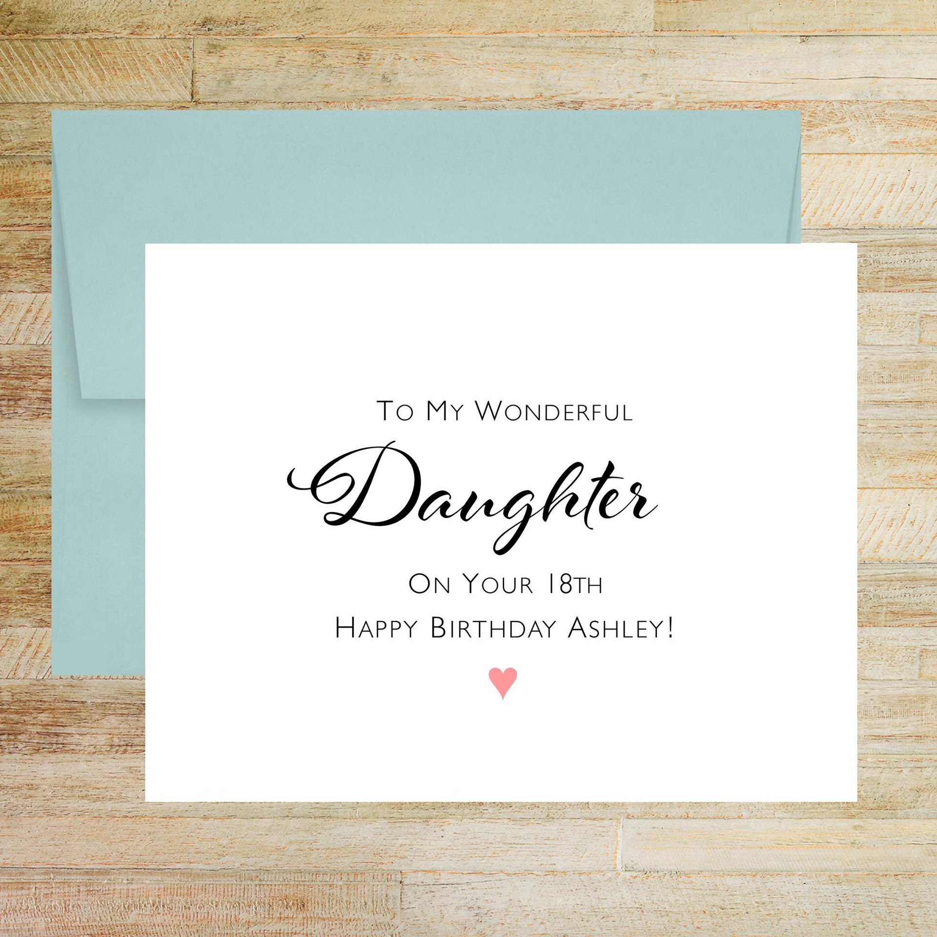 Personalized Birthday Card for Daughter