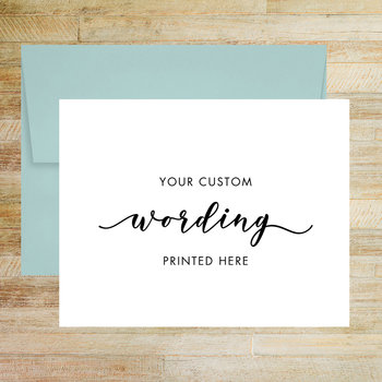 Your Personalized Wording Greeting Card