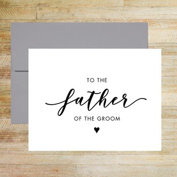 To the Father of the Groom Wedding Day Card