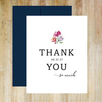 Personalized Post Wedding Thank You Stationery - Set of 10