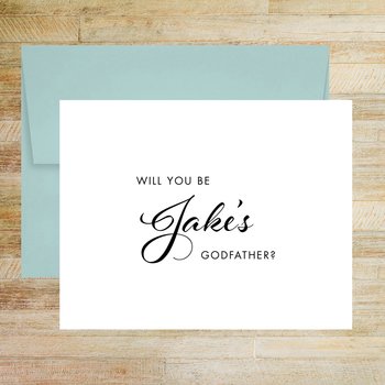 Personalized Godfather Proposal Card