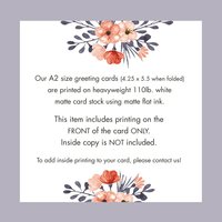 Your Personalized Wording Greeting Card