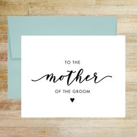 To the Mother of the Groom Wedding Day Card