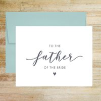 To the Father of the Bride Wedding Day Card