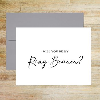 Will You Be My Ring Bearer?, Groom's Party Proposal Card