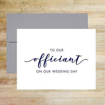 Thank You Card for Wedding Officiant