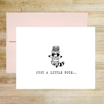 Cartoon Animals Note Cards for Kids, Set of 10