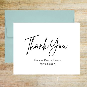 Personalized Thank You Cards - Set of 10